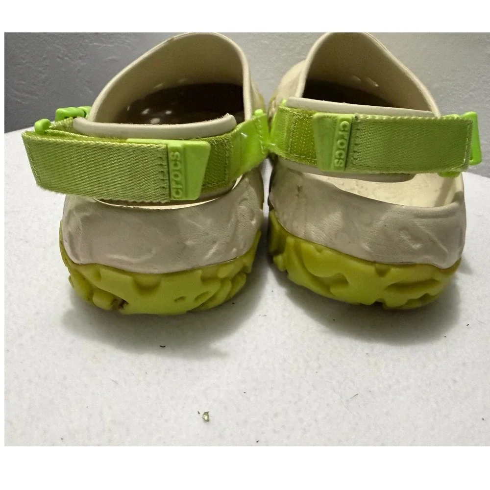 Crocs Echo Clog Desert Grass Limeade Mens 10 Womens 12 Sporty Sandal